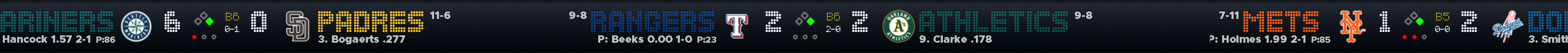 MLB-TCKR multi-game