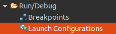 Run/Debug ➜ Launch Configuration