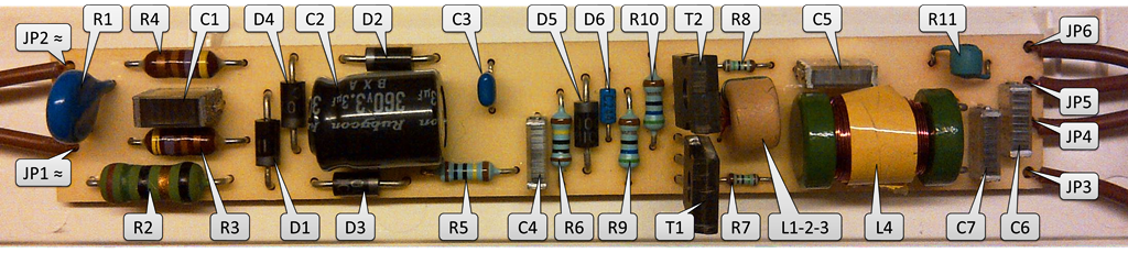 LD 4000-13W ballast – components site