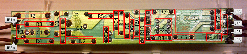 LD 4000-13W ballast – PCB traces site