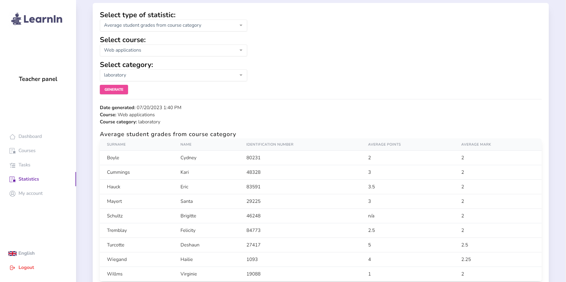statistics