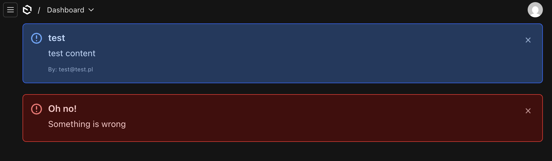 Darkmode example