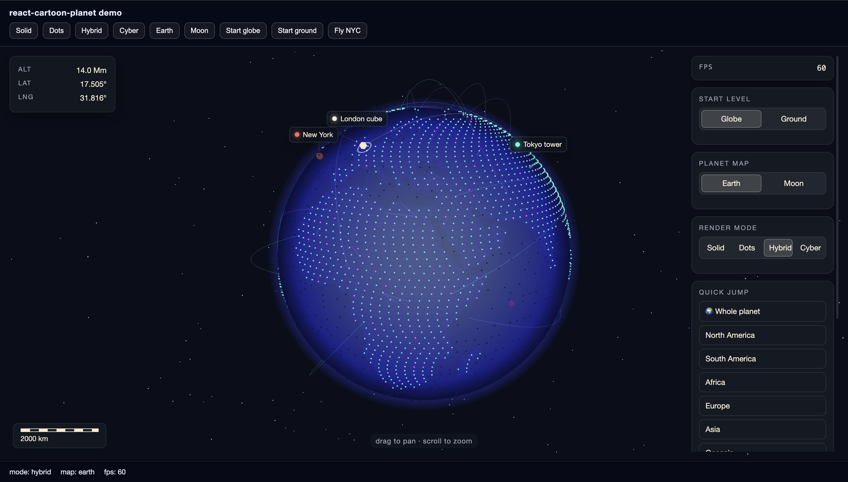 Hybrid render mode