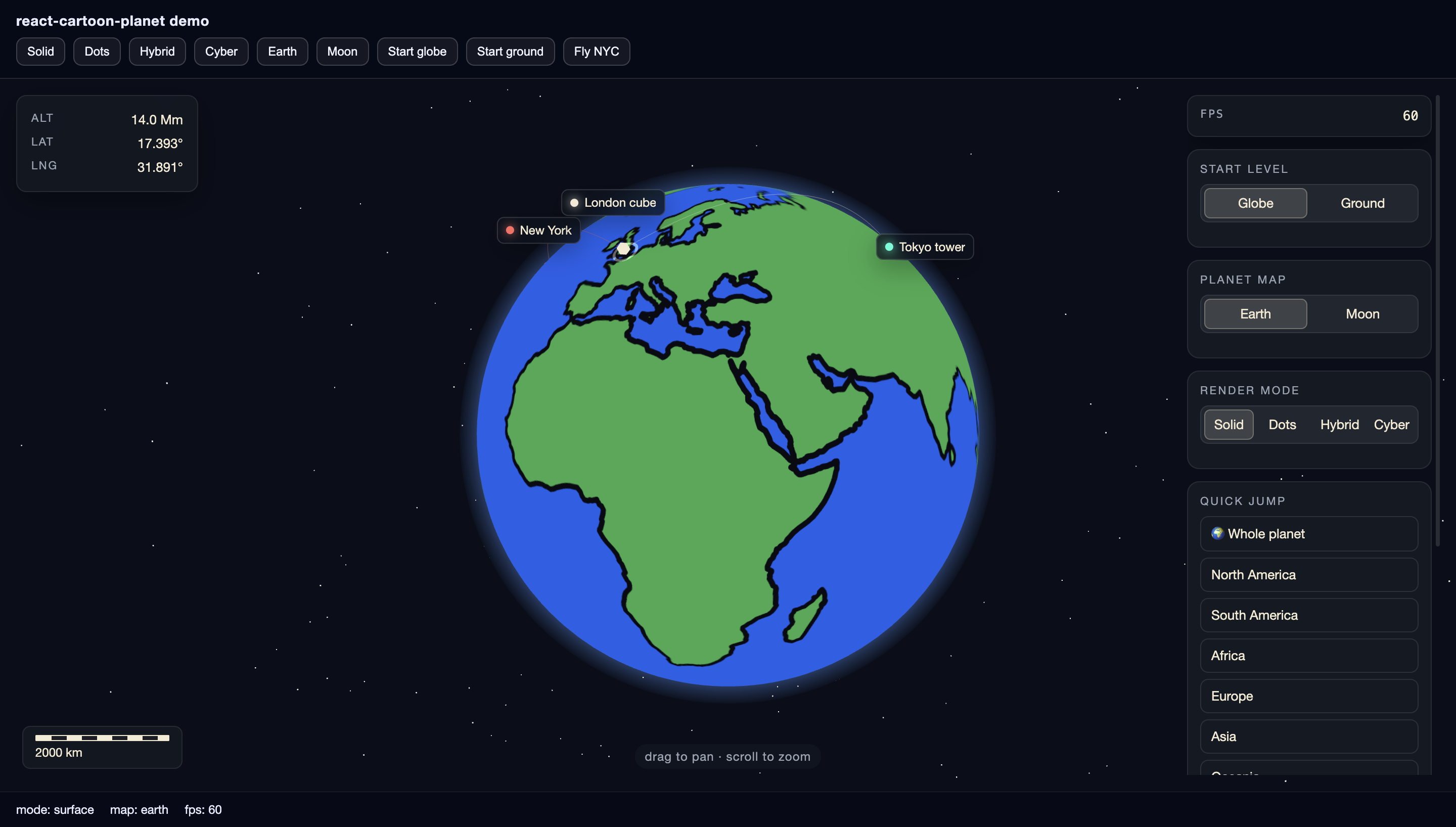 react-cartoon-planet demo — click to play