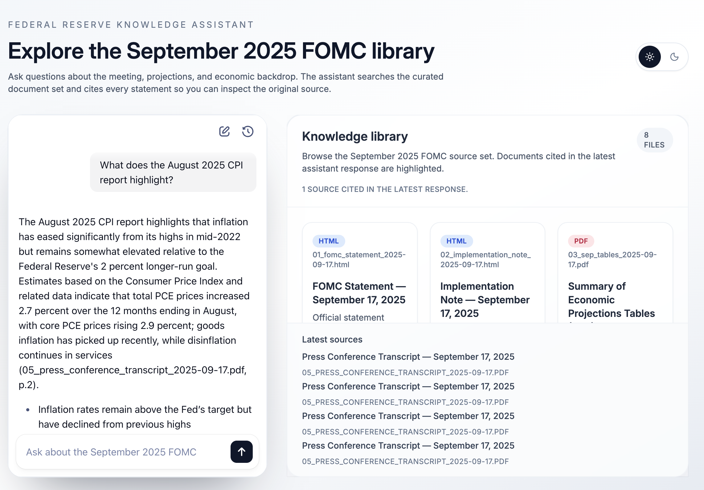 Knowledge preview