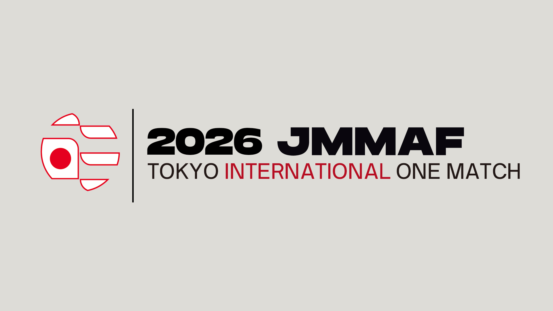 2026 JMMAF Tokyo International One Match ロゴ
