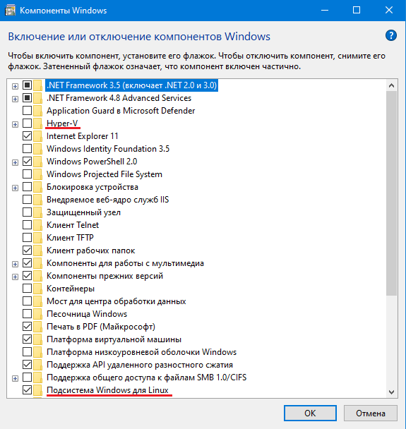 Programms and components