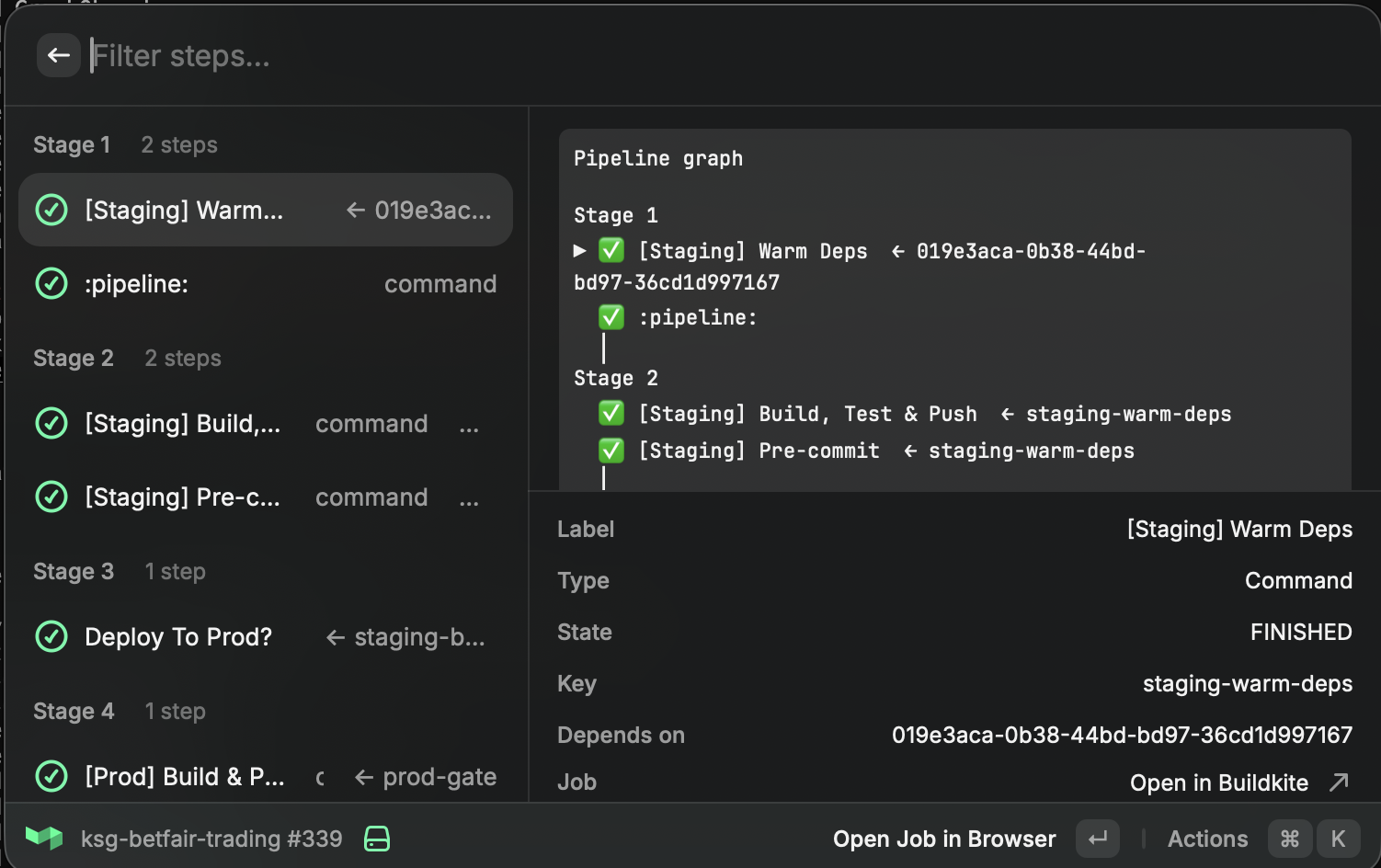 Build graph view