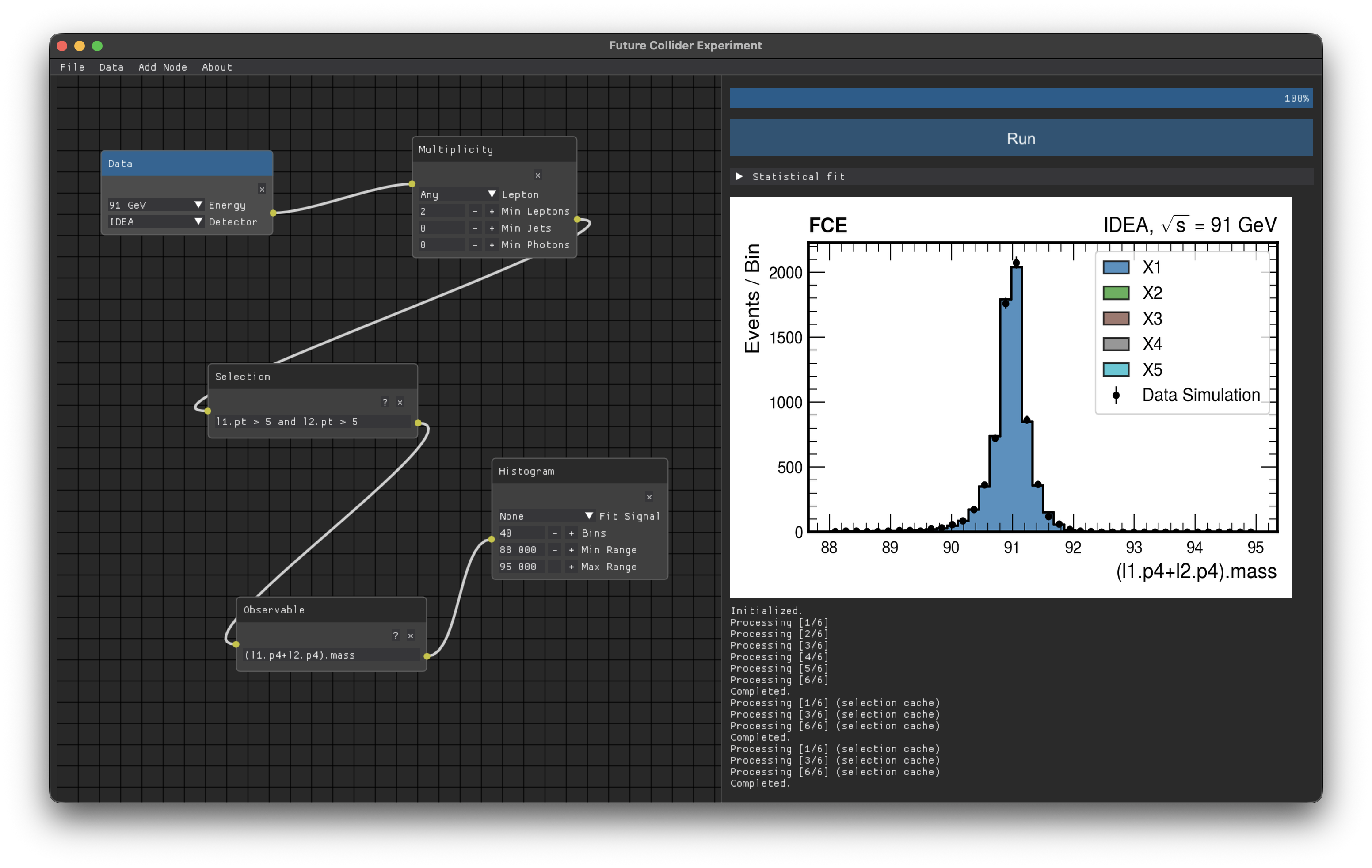 FCE main screen