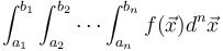 n-dimensional integral