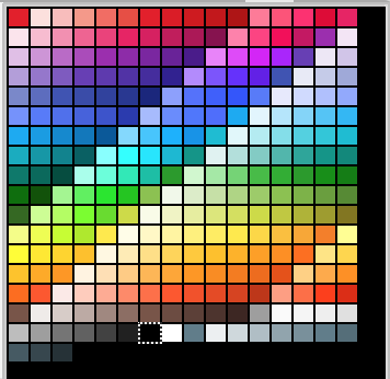 GIMP palette sample