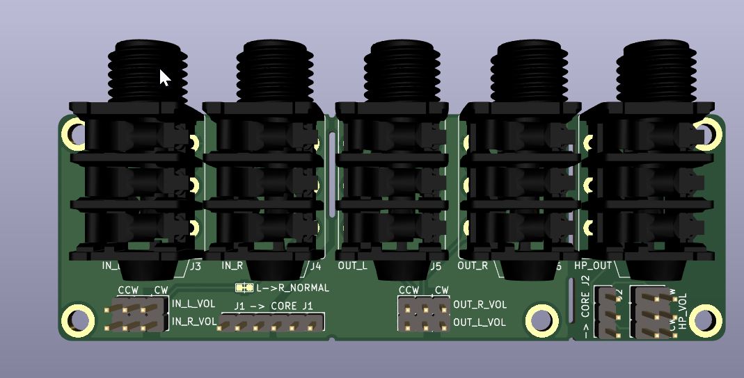 Ksoloti audio jack board, from the project README