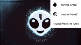 menu screenshot