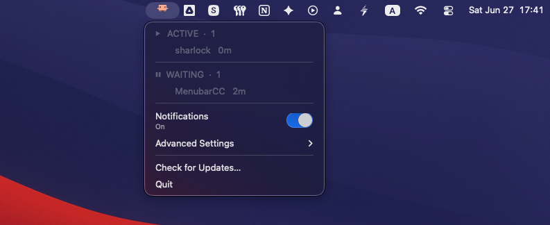 MenubarCC screenshot 1
