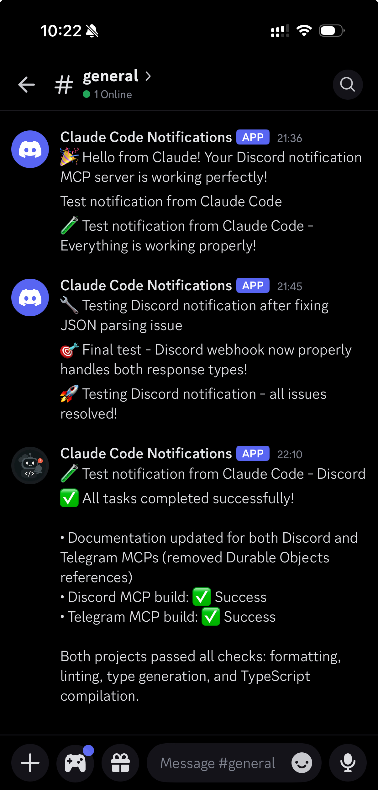 Discord Notification Example