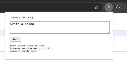 Chrome AI Demo Extension