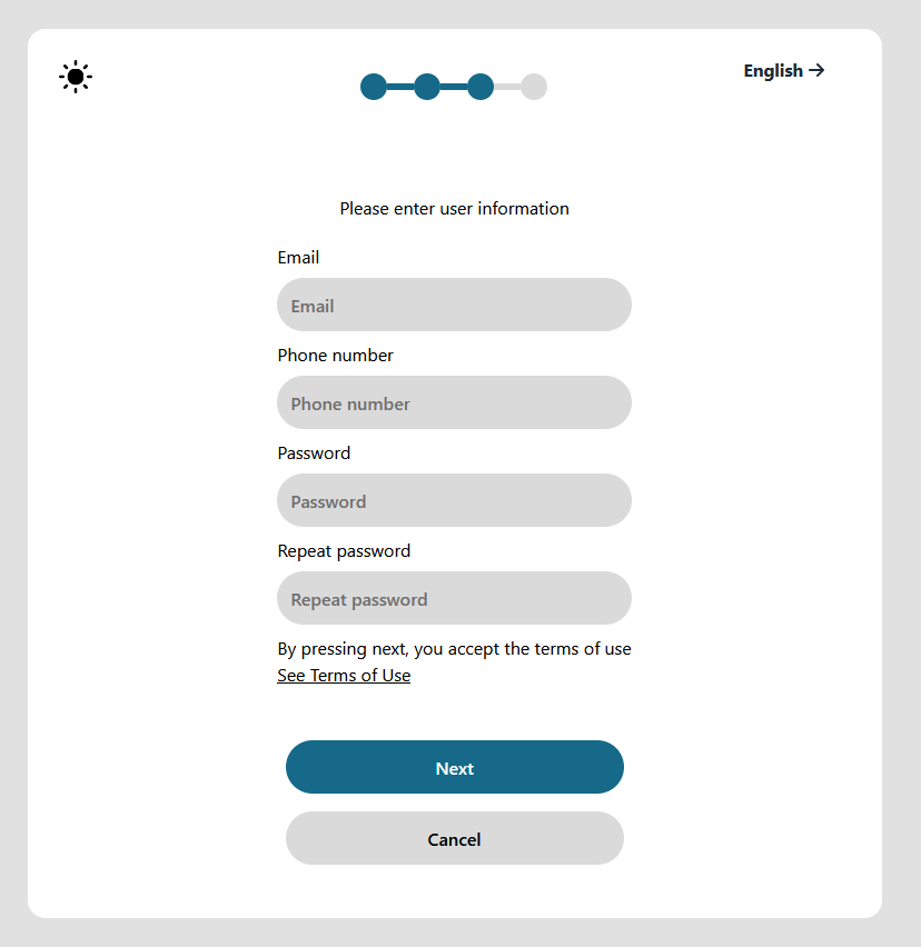 Implementation1 letter activated enter information