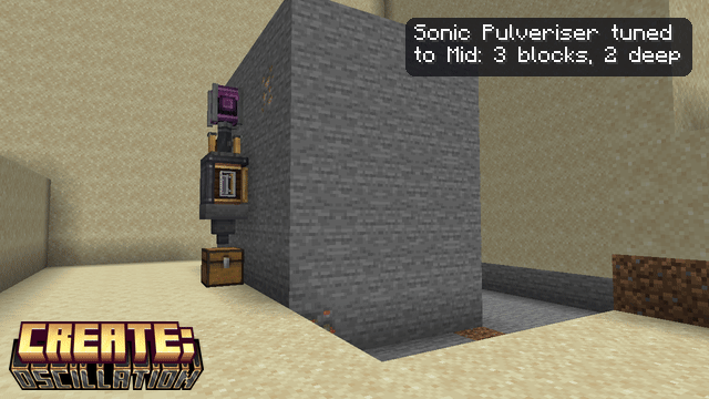 Sonic Pulveriser with a Mid-Tuned Crystal