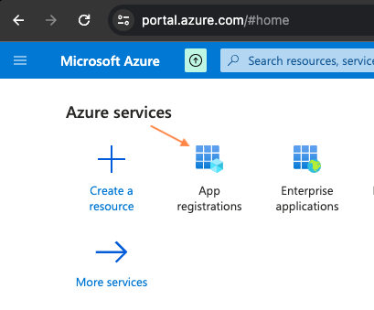 App Registration service in Azure Portal