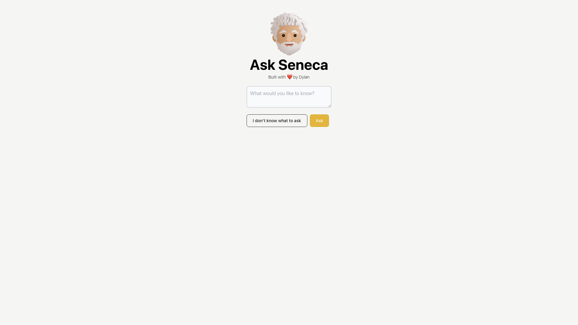 Ask Seneca cover