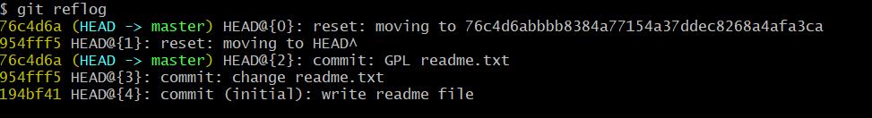 git-reflog
