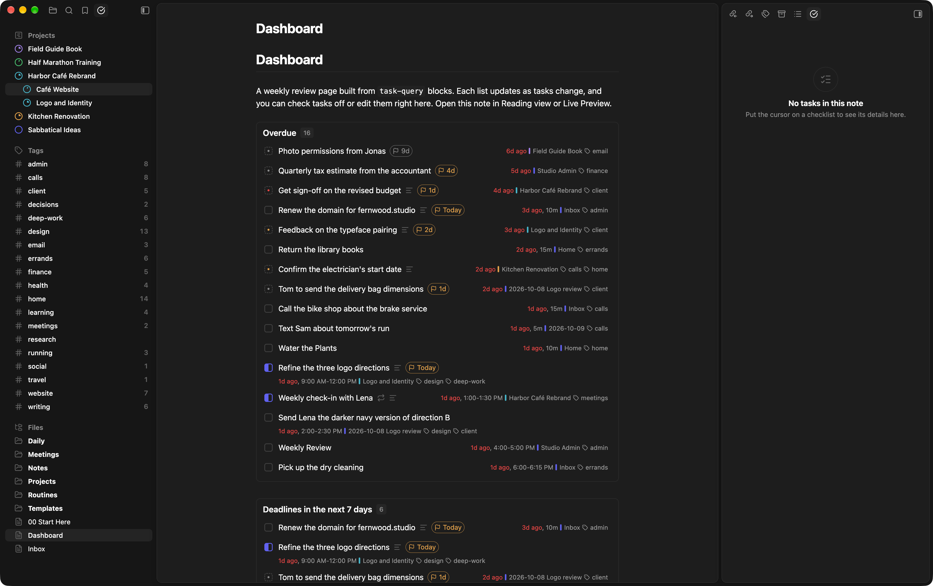 Homework Task Checklist Integrated Task Manager – Obsidian Plugin · Obsidian Stats
