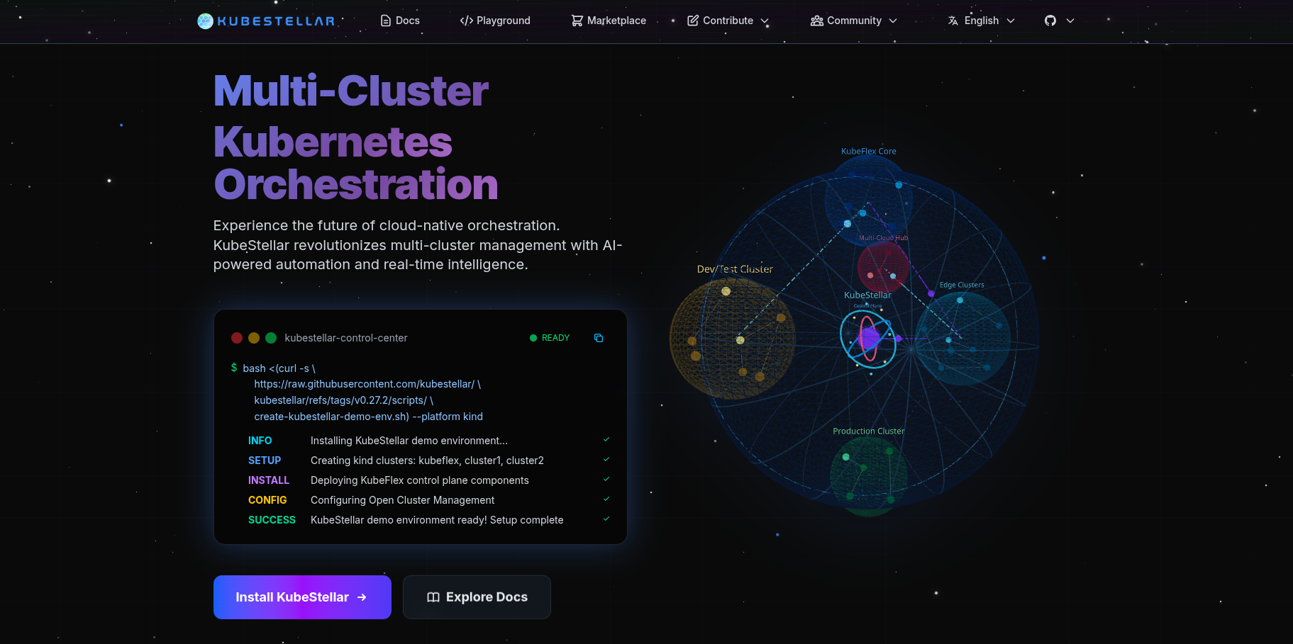 KubeStellar Docs UI Preview