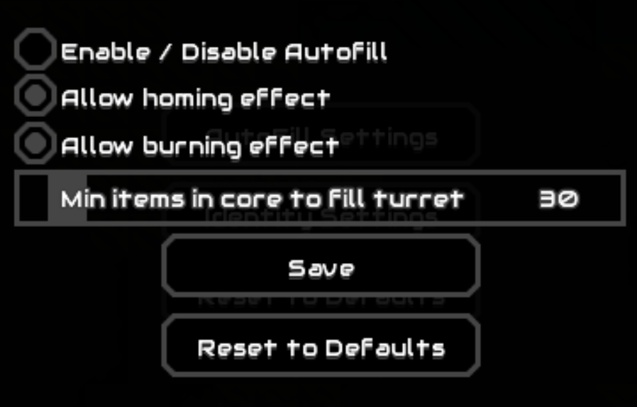 AutoFill settings example