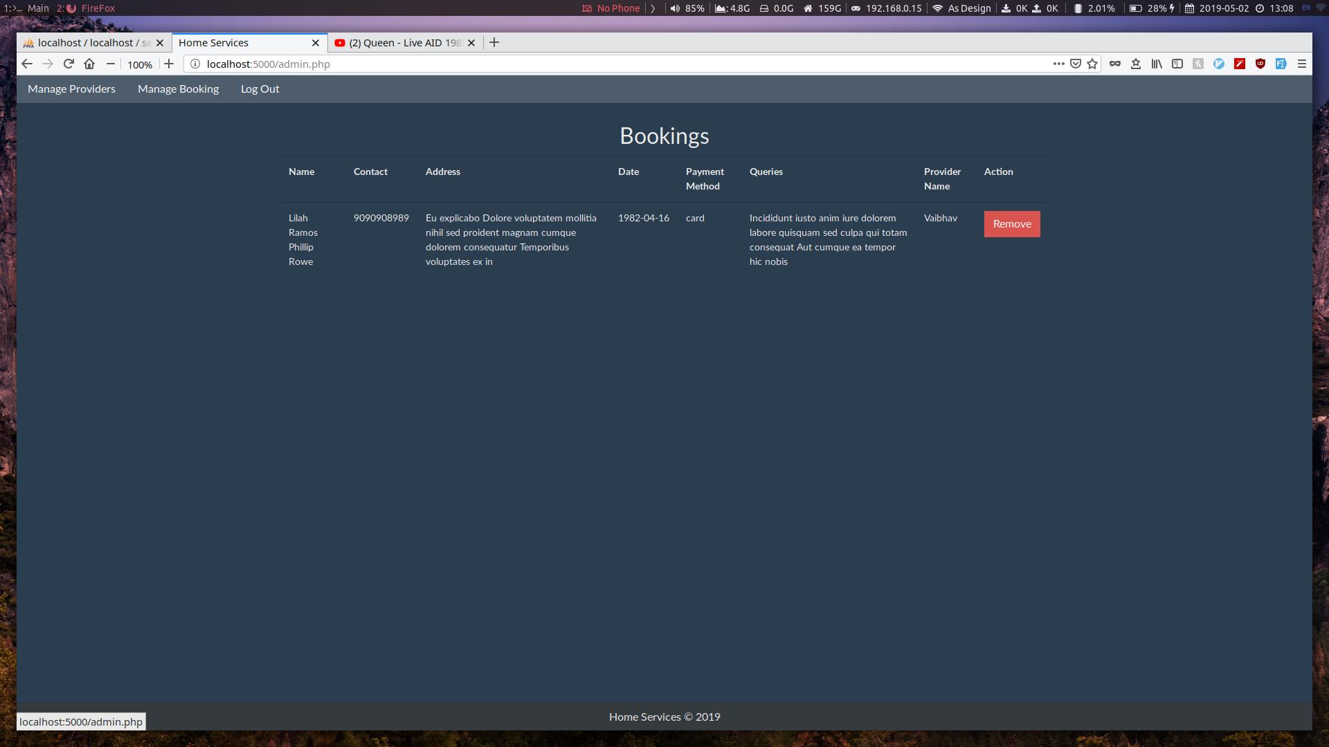 Manage Bookings