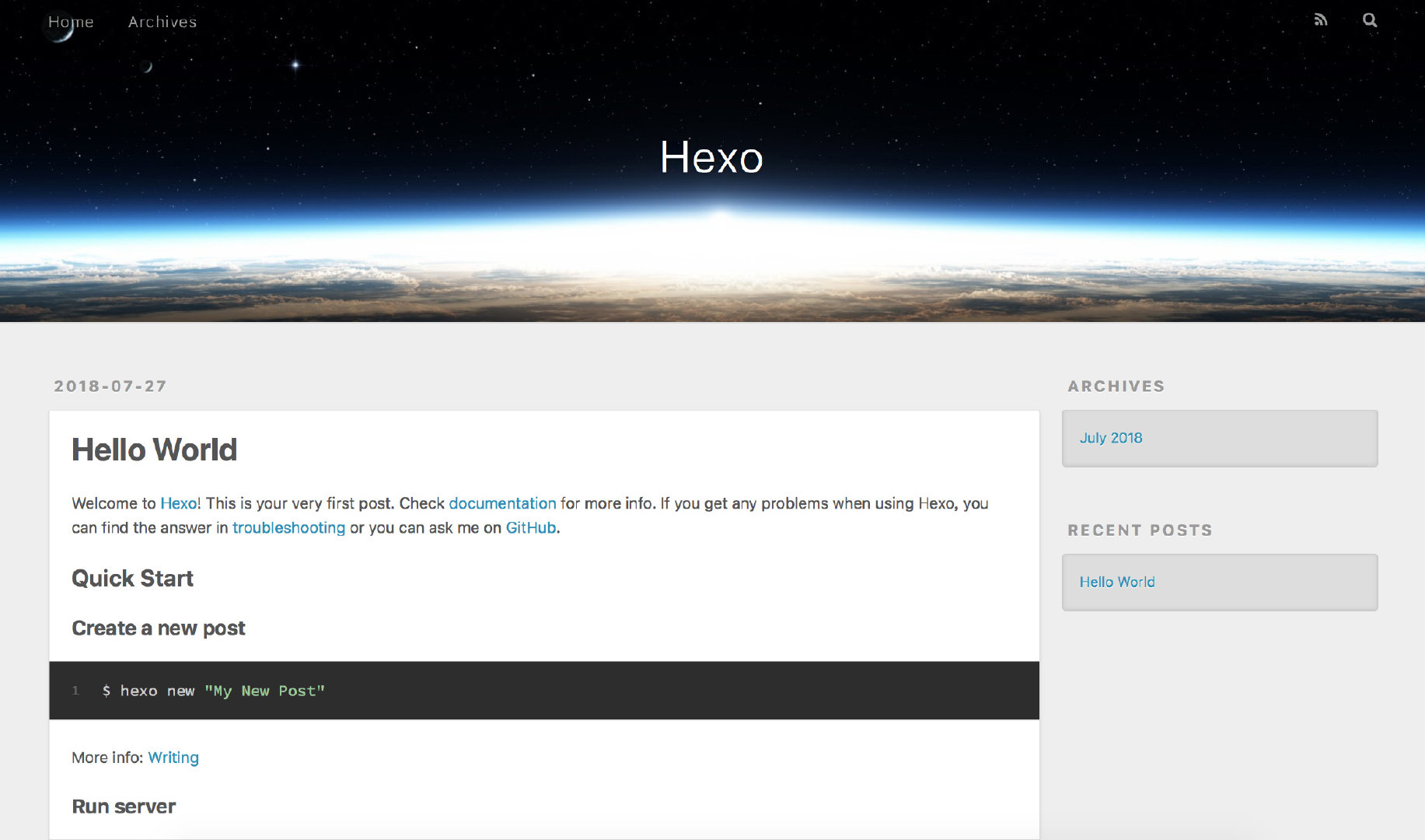 Hexo-Github搭建个人博客-测试hexo
