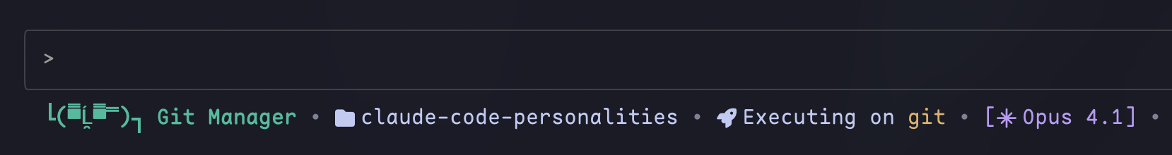 Claude Code Personalities Screenshot