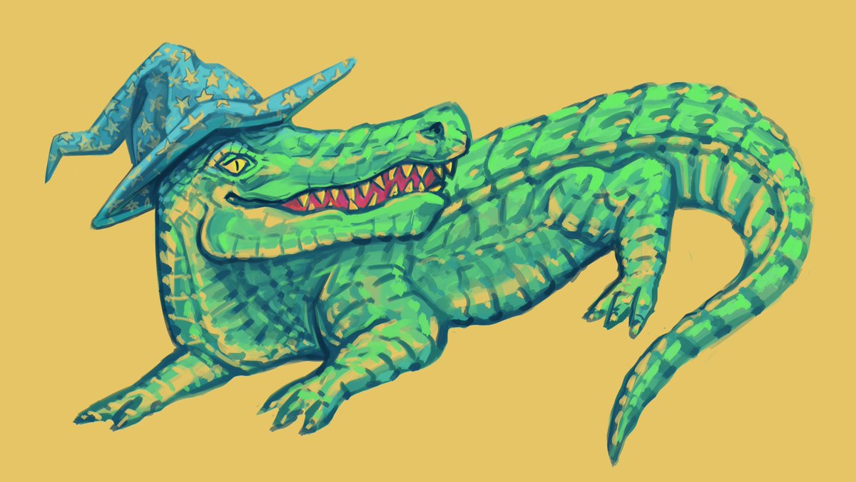 gator in browserify wizard hat