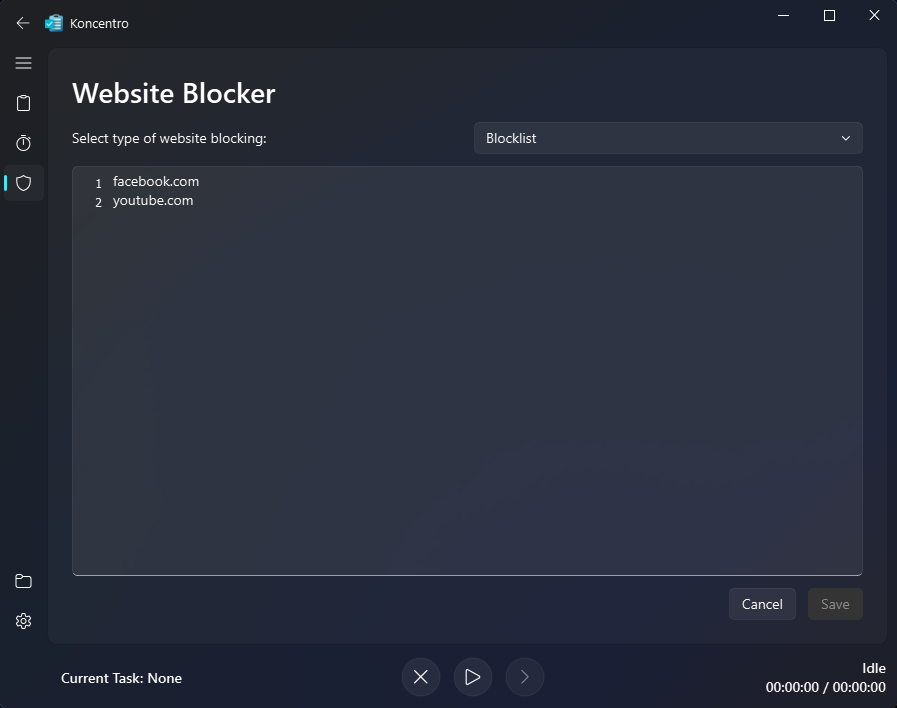 Website Blocker