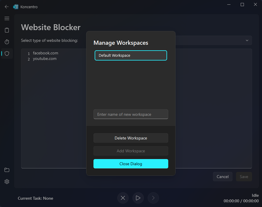 Workspace Manager