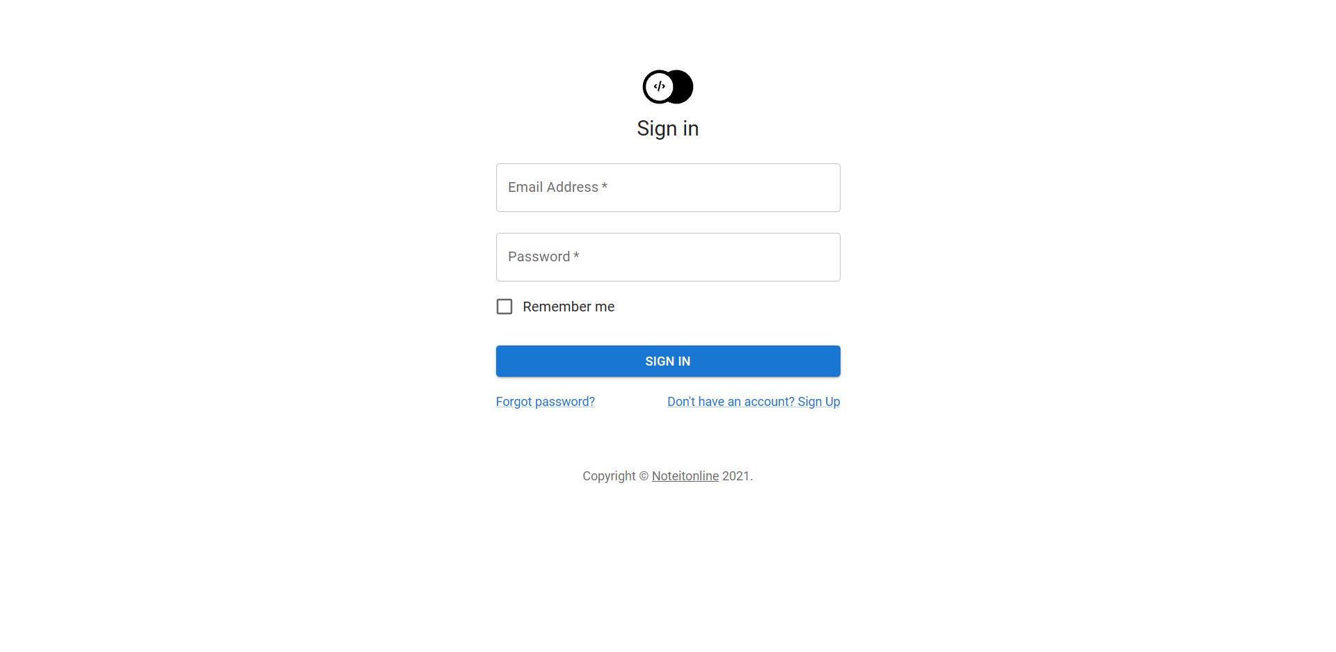 Login Page