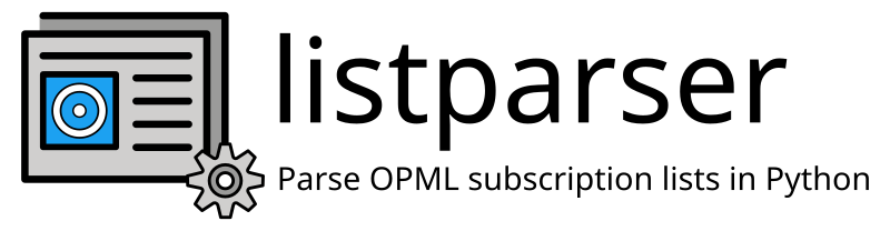 listparser: Parse OPML subscription lists in Python.