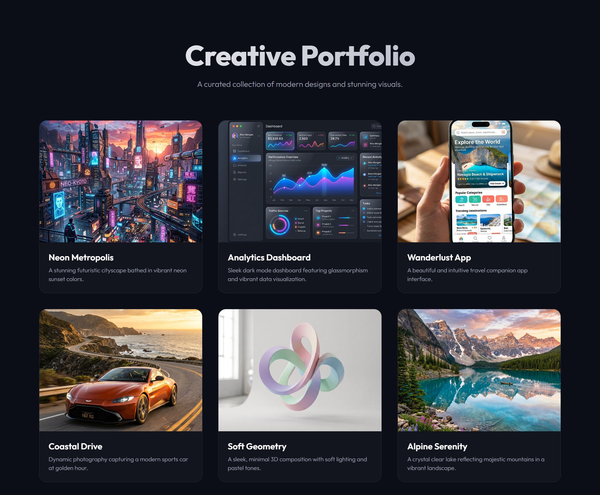 Portfolio Gallery Screenshot