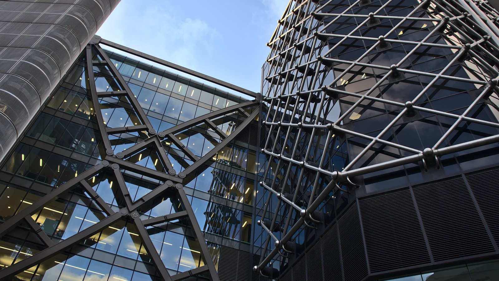 Illustrative photograph titled: One of the newer office buildings in the City of London