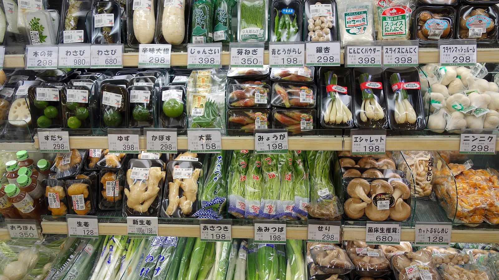 Illustrative photograph titled: Food shops in Japan - DSC05043