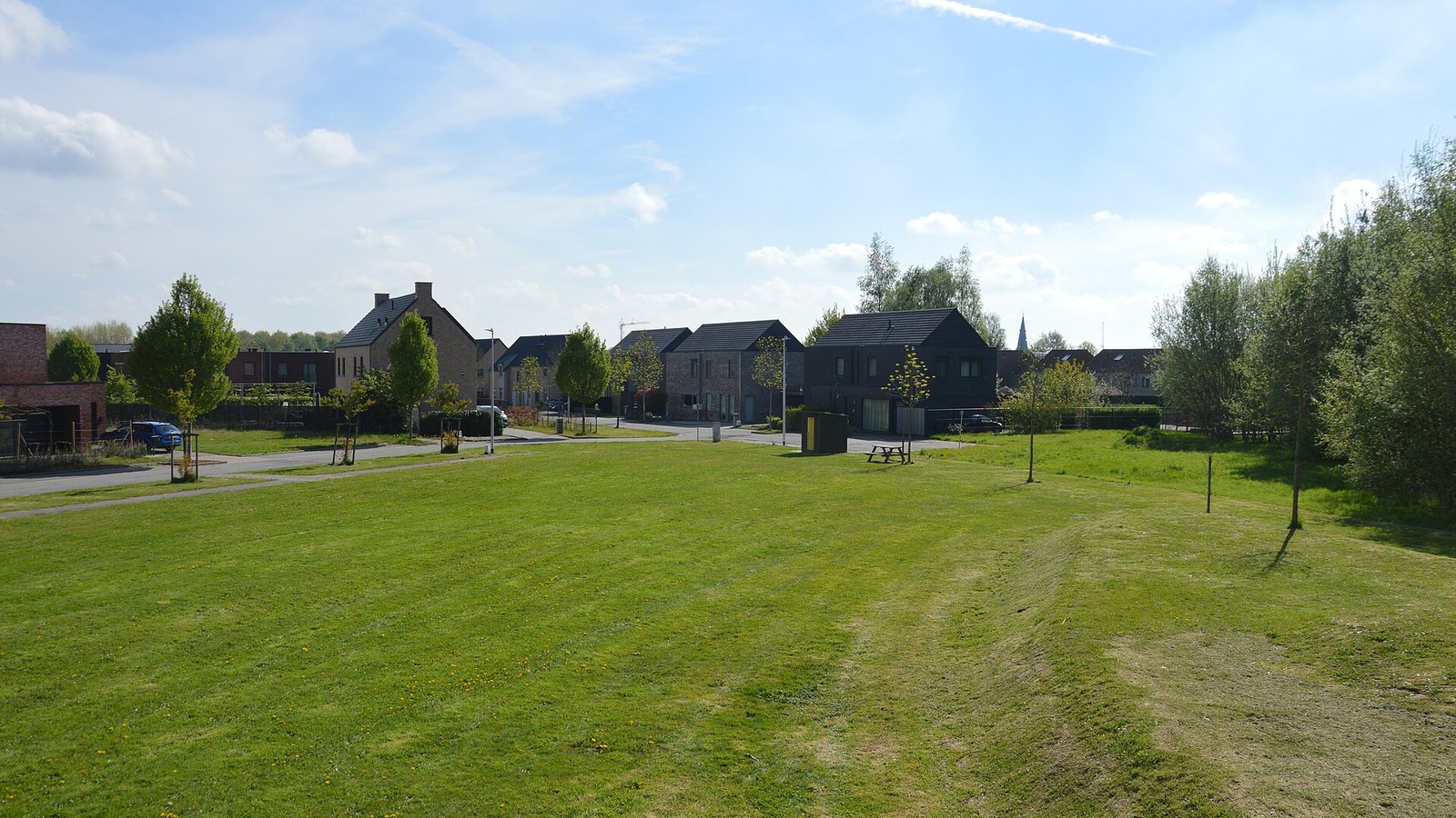 Illustrative photograph titled: Residential neighborhood, Kuringen, Hasselt, 2025