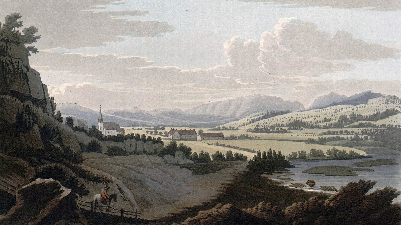 Illustrative photograph titled: Vale of Landvig (JW Edy plate 13)
