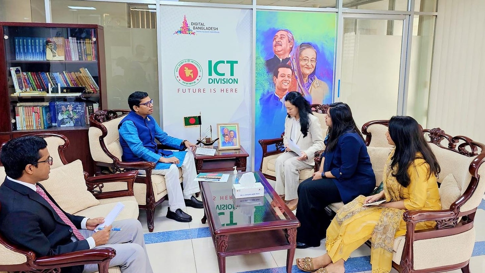 Illustrative photograph titled: Meta Representatives Meet Bangladesh State Minister 2024-03-20 (PID-0009722)