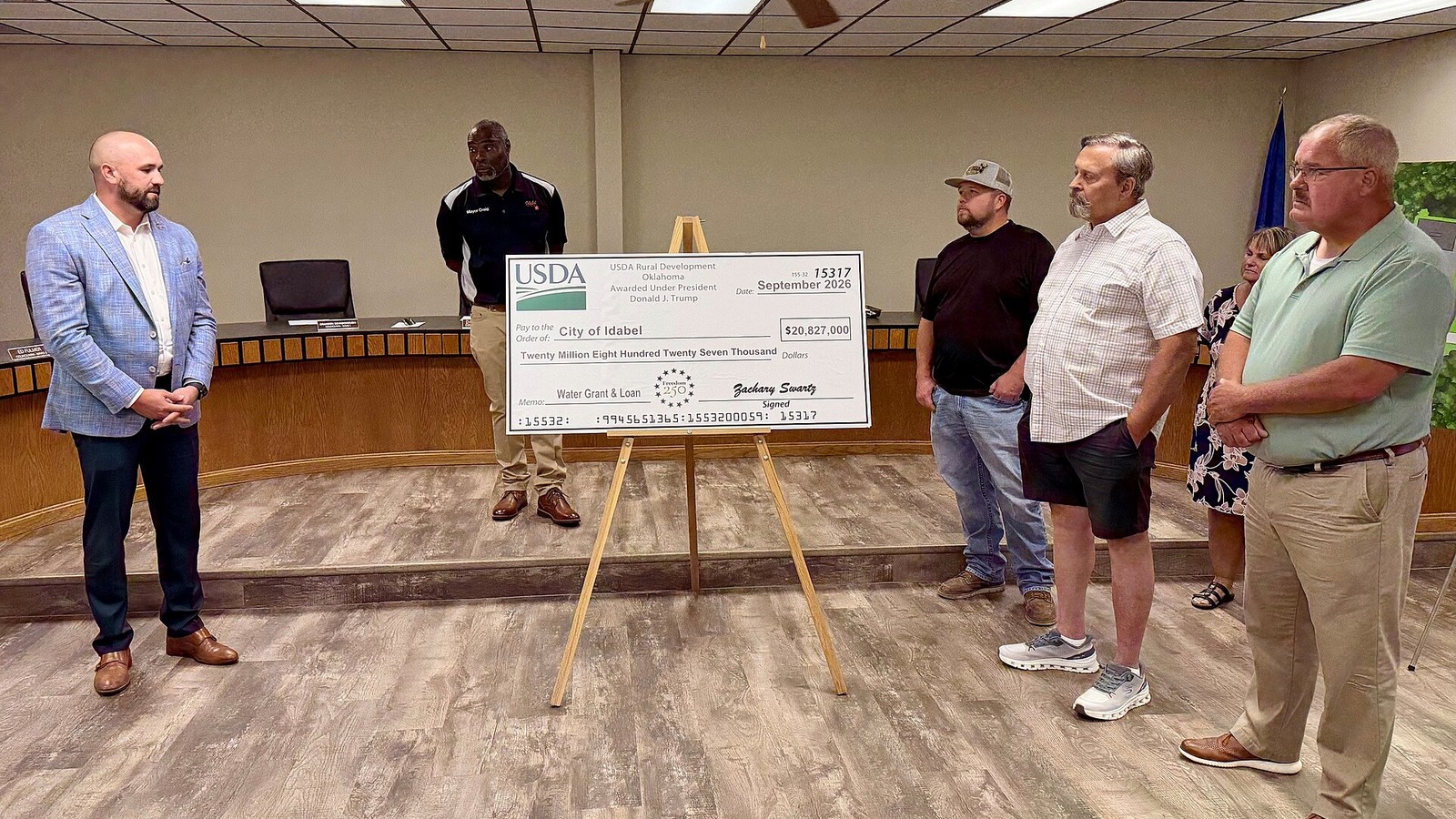 Illustrative photograph titled: USDA RD Water System investment for City of Idabel and Broken Bow, Okla (20260901-USDA-RD-OK-JM-1004)