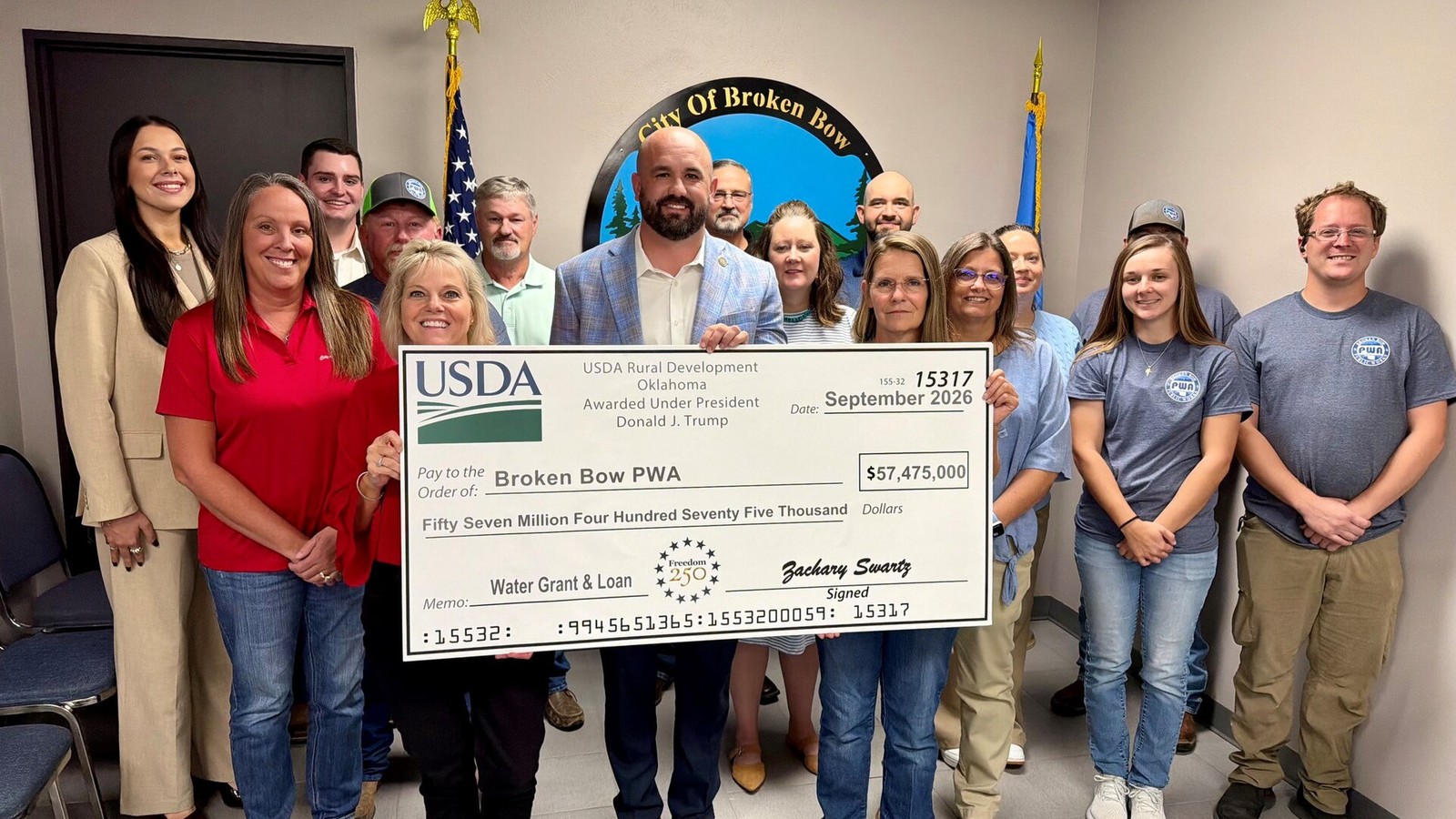 Illustrative photograph titled: USDA RD Water System investment for City of Idabel and Broken Bow, Okla (20260901-USDA-RD-OK-JM-1002)