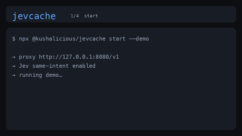 jevcache (kushals256) screenshot
