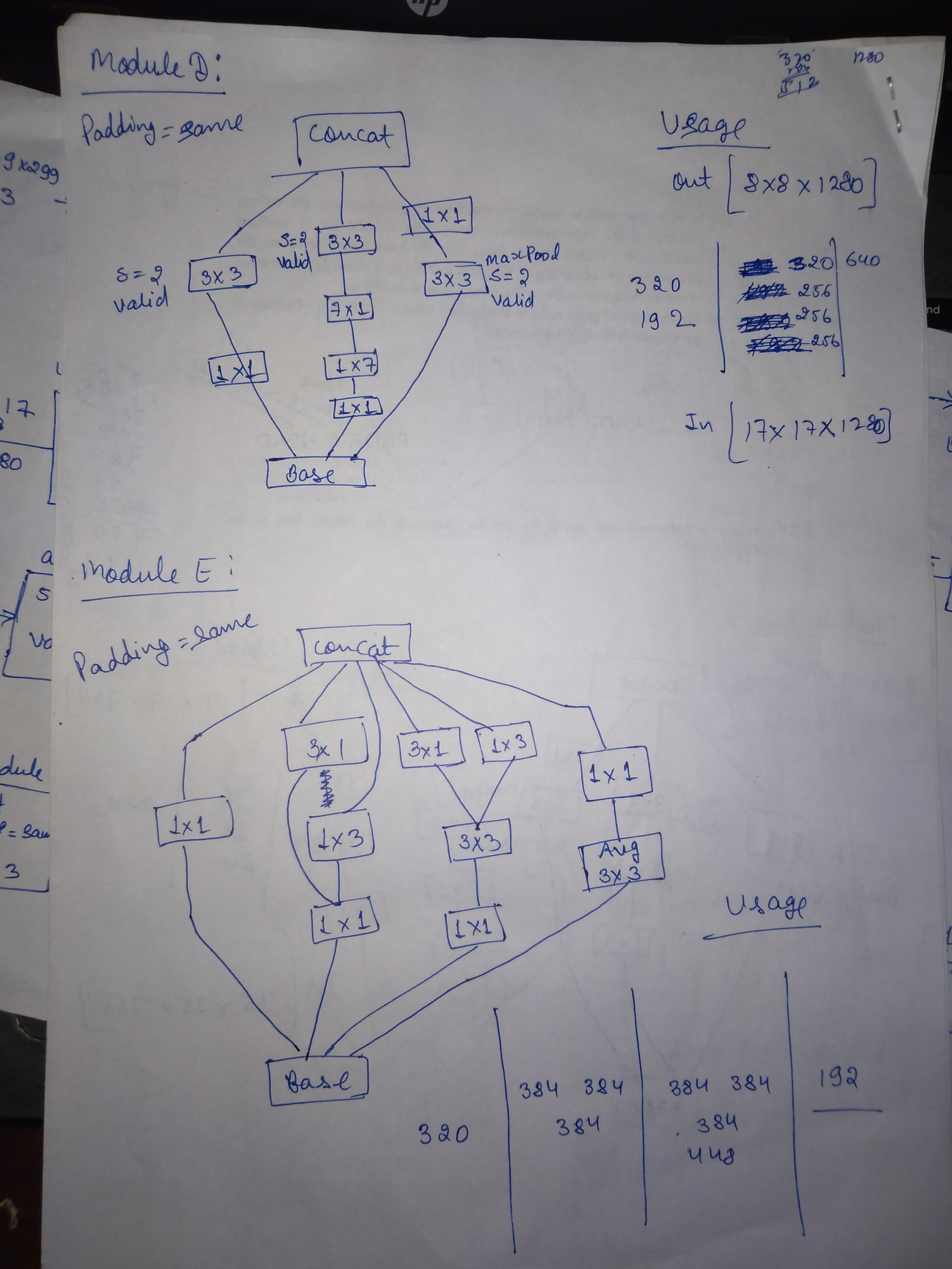 Module D and E