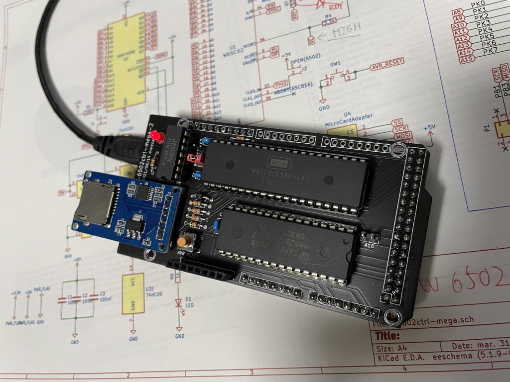 W6502ctrl mega, from the project README