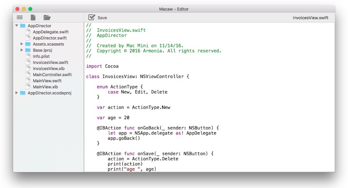 code editor for mac 2016