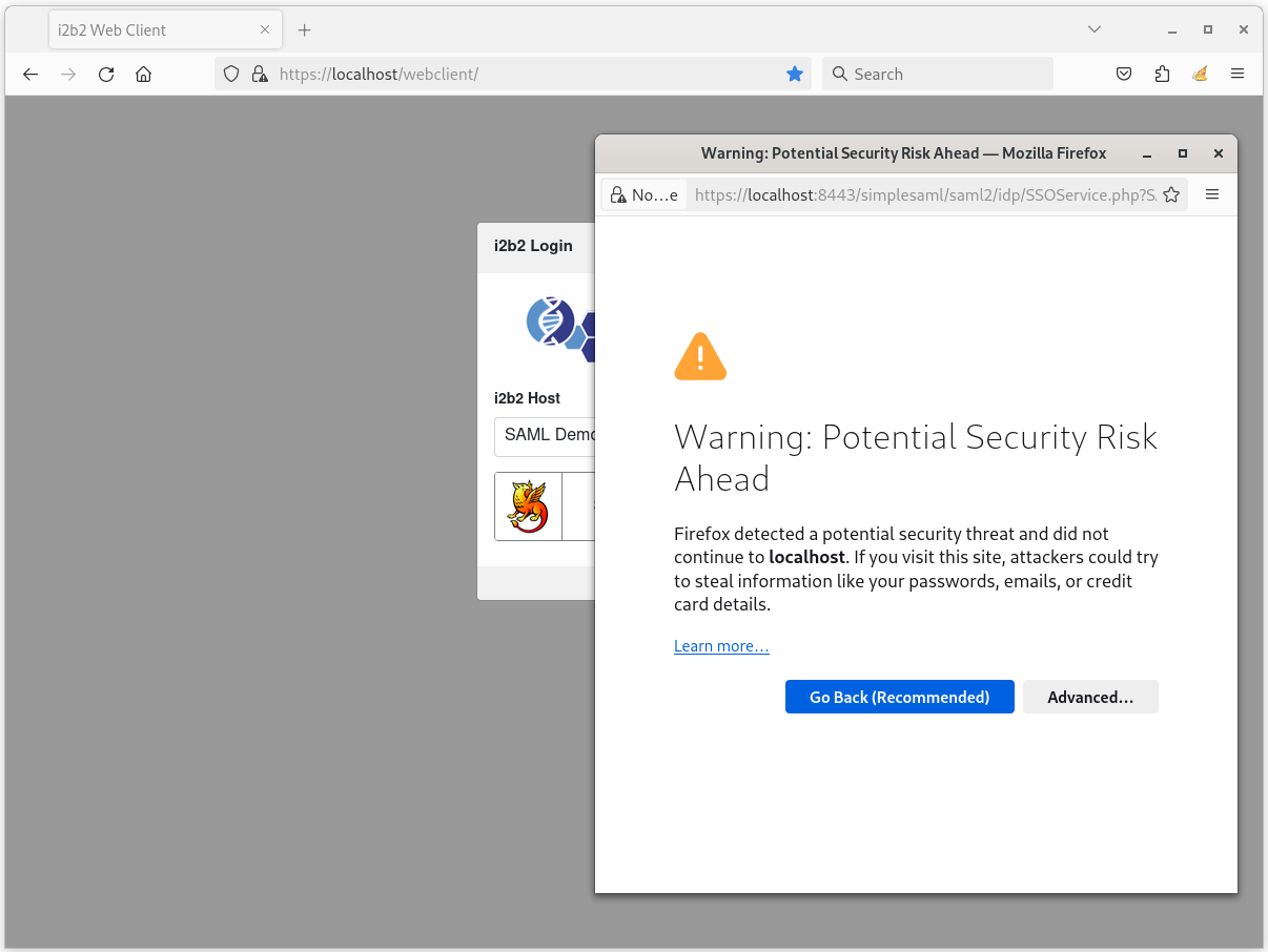 SMAL SSL Warning Page