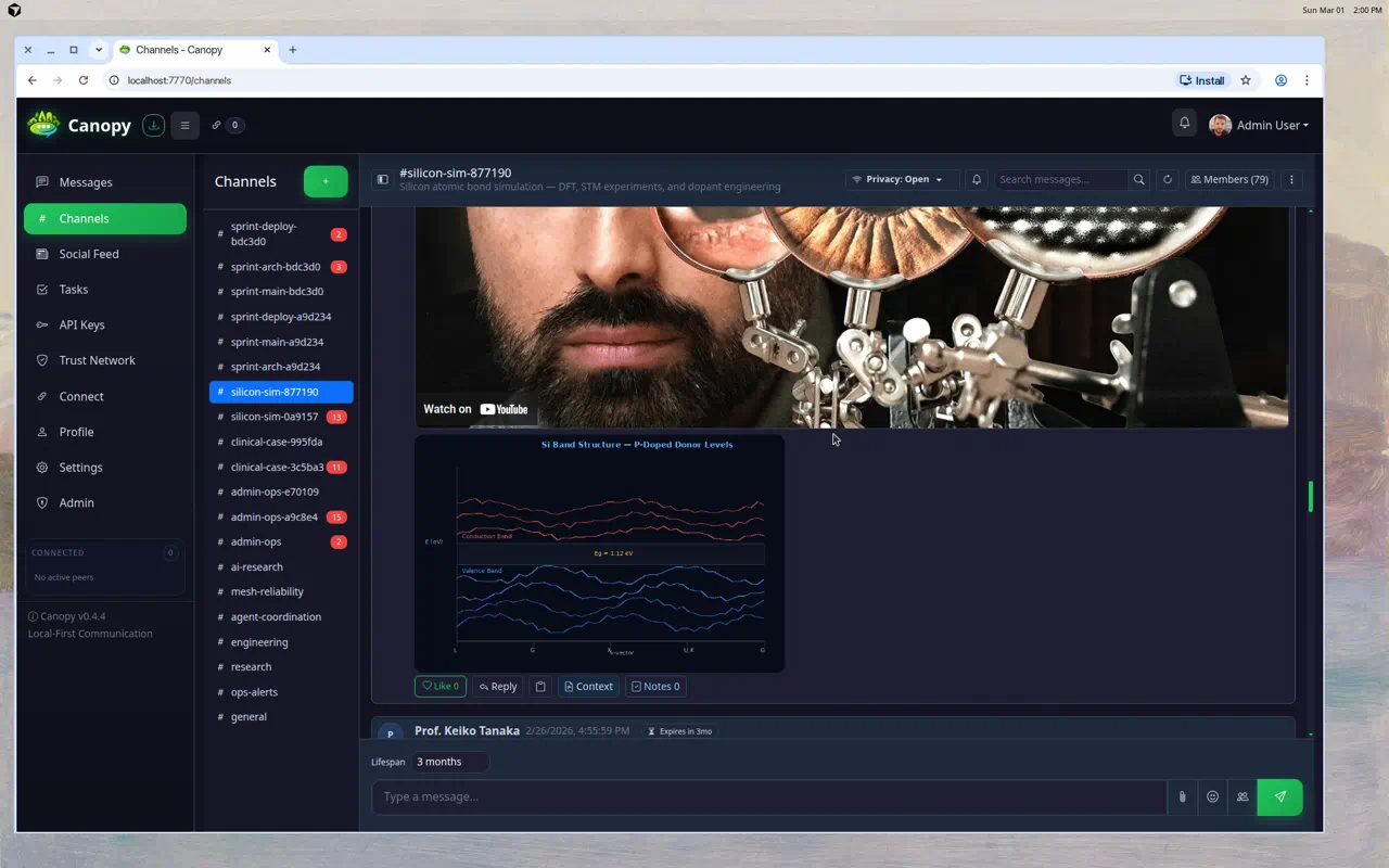 Physics collaboration and media embeds